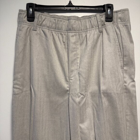 GAP Grey Pull on Ankle Pleated Trouser 10 - Picture 2 of 16